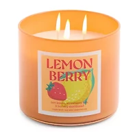 Distant Lands 14oz Lemon Berry 3-Wick Scented Jar Candle
