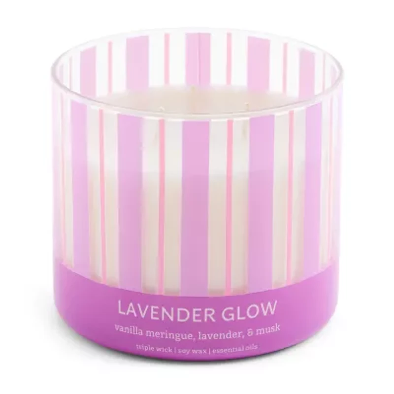Distant Lands 14oz Lavender Glow 3-Wick Scented Jar Candle