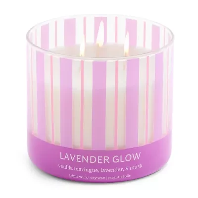Distant Lands 14oz Lavender Glow 3-Wick Scented Jar Candle