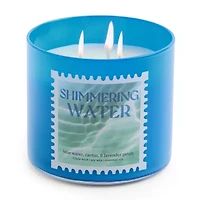 Distant Lands 14oz Shimmering Water 3-Wick Scented Jar Candle