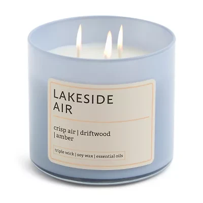 Distant Lands 14oz Lakeside Air 3-Wick Scented Jar Candle