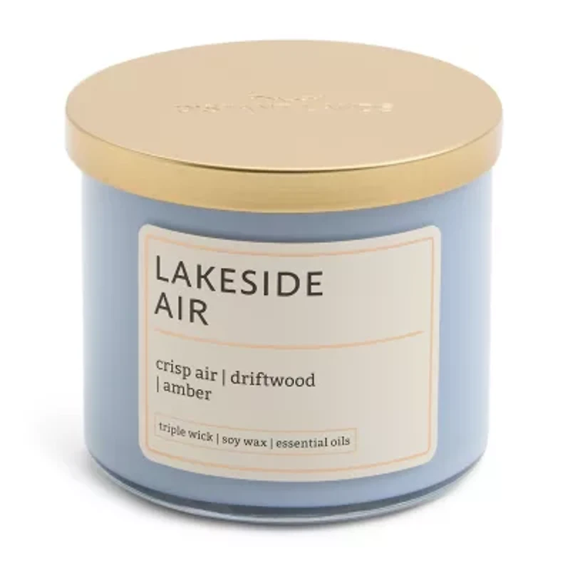 Distant Lands 14oz Lakeside Air 3-Wick Scented Jar Candle
