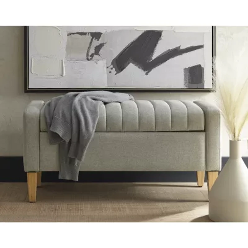 Linden Street Stile 38" Upholstered Storage Bench