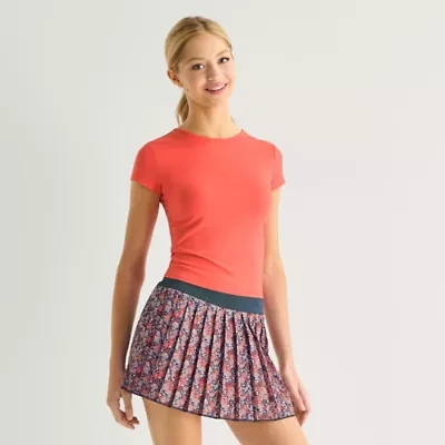 Arizona Smooth Womens Juniors Round Neck Short Sleeve T-Shirt