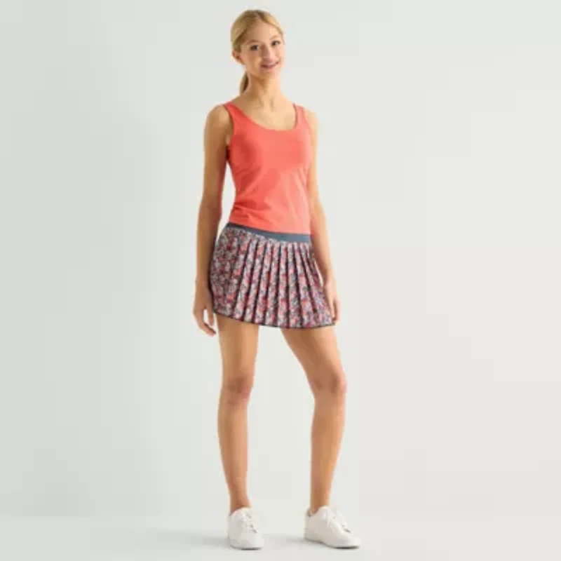Arizona Smooth Womens Juniors Scoop Neck Sleeveless Tank Top
