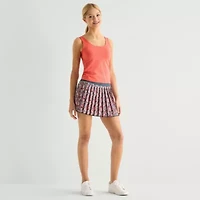 Arizona Smooth Womens Juniors Scoop Neck Sleeveless Tank Top