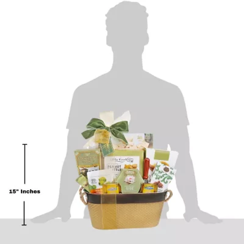 Alder Creek Tasteful Gourmet Gift Basket Easter Food Set