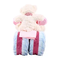 Alder Creek Pink Tricycle Diaper Cake Food Set