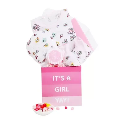 Alder Creek Its A Girl Baby Gift Box Food Set
