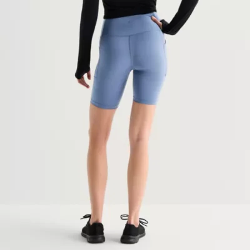 Xersion EverUltra™ Womens 8" High Rise Stretch Fabric Quick Dry Bike Short