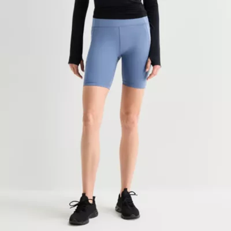 Xersion EverUltra™ Womens 8" High Rise Stretch Fabric Quick Dry Bike Short