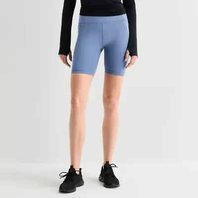 Xersion EverUltra™ Womens 8" High Rise Stretch Fabric Quick Dry Bike Short
