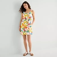 St. John's Bay Womens Sleeveless Shift Dress