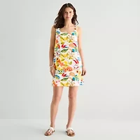 St. John's Bay Womens Sleeveless Shift Dress