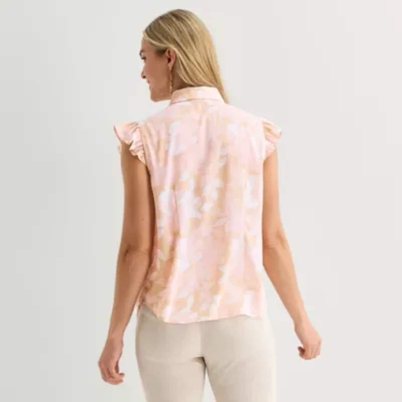 Liz Claiborne Womens Sleeveless Blouse