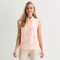 Liz Claiborne Womens Sleeveless Blouse