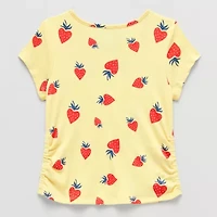 Thereabouts Little & Big Kid Girls Round Neck Short Sleeve T-Shirt