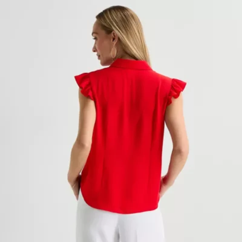 Liz Claiborne Womens Sleeveless Blouse