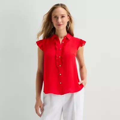 Liz Claiborne Womens Sleeveless Blouse