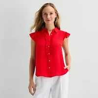 Liz Claiborne Womens Sleeveless Blouse