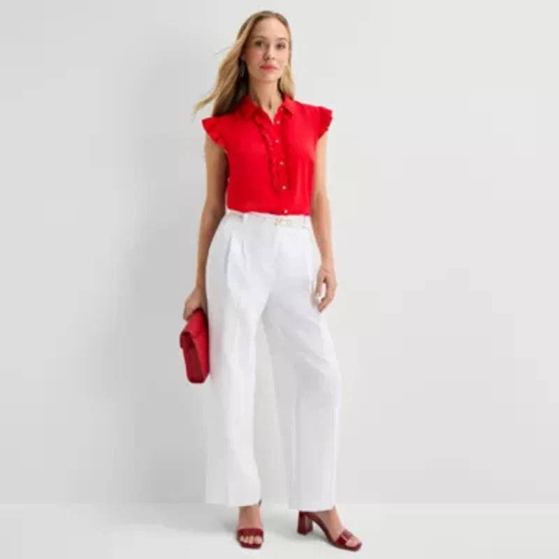 Liz Claiborne Womens Sleeveless Blouse