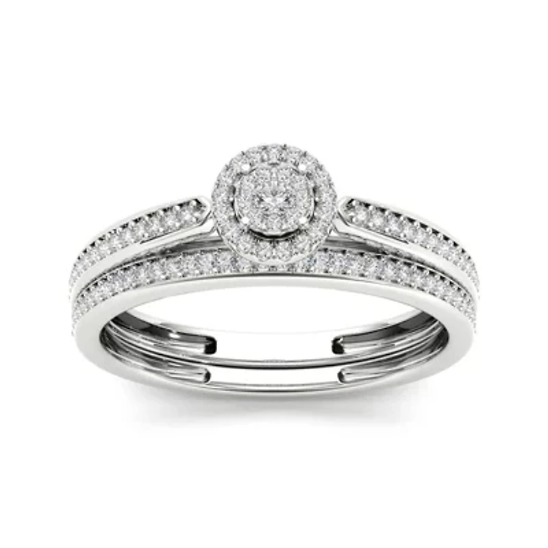 CT.T.W. Natural Diamond 10K Gold Bridal Ring Set