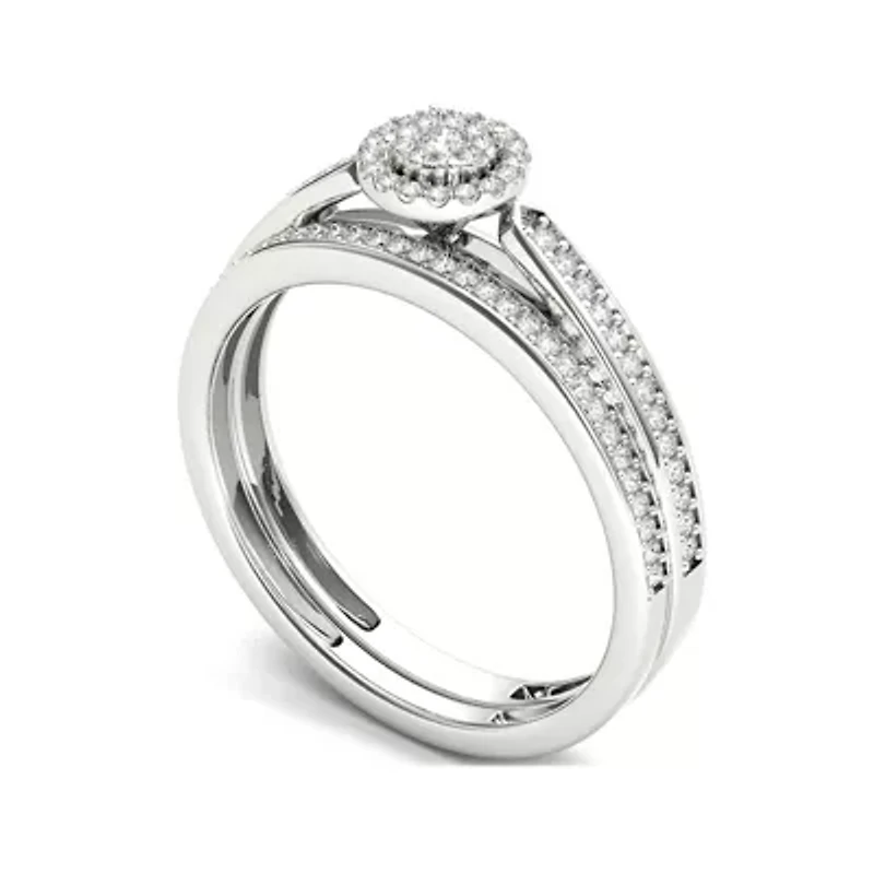 CT.T.W. Natural Diamond 10K Gold Bridal Ring Set