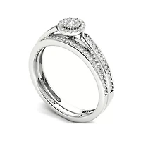 CT.T.W. Natural Diamond 10K Gold Bridal Ring Set