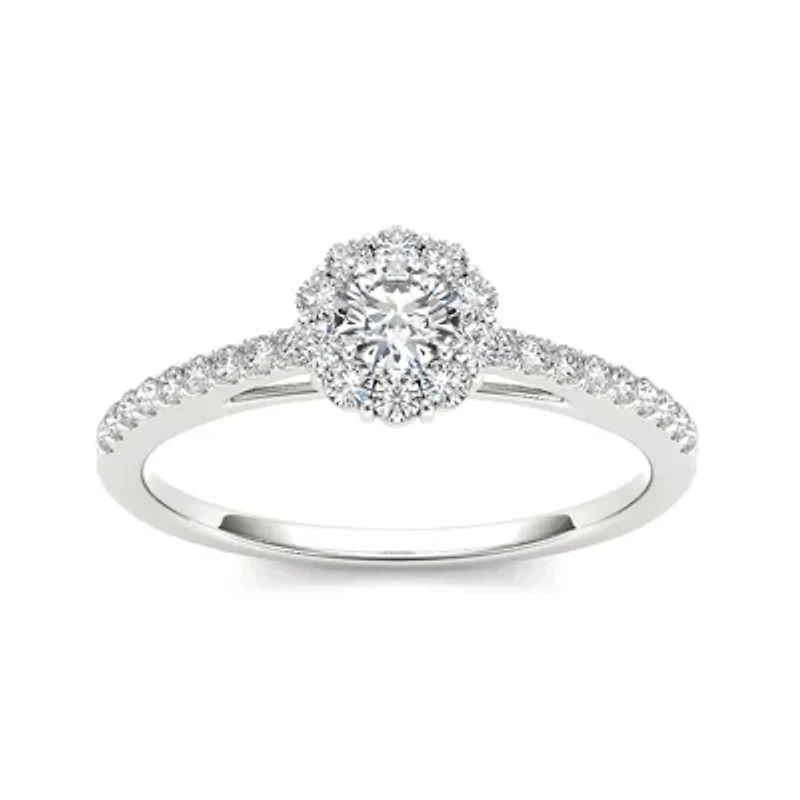 CT.T.W. Natural Diamond 10K White Gold Engagement Ring