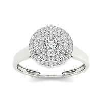 1/2 CT.T.W. Natural Diamond 10K Gold Engagement Ring