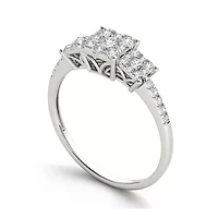 CT.T.W. Natural Diamond 10K White Gold Engagement Ring