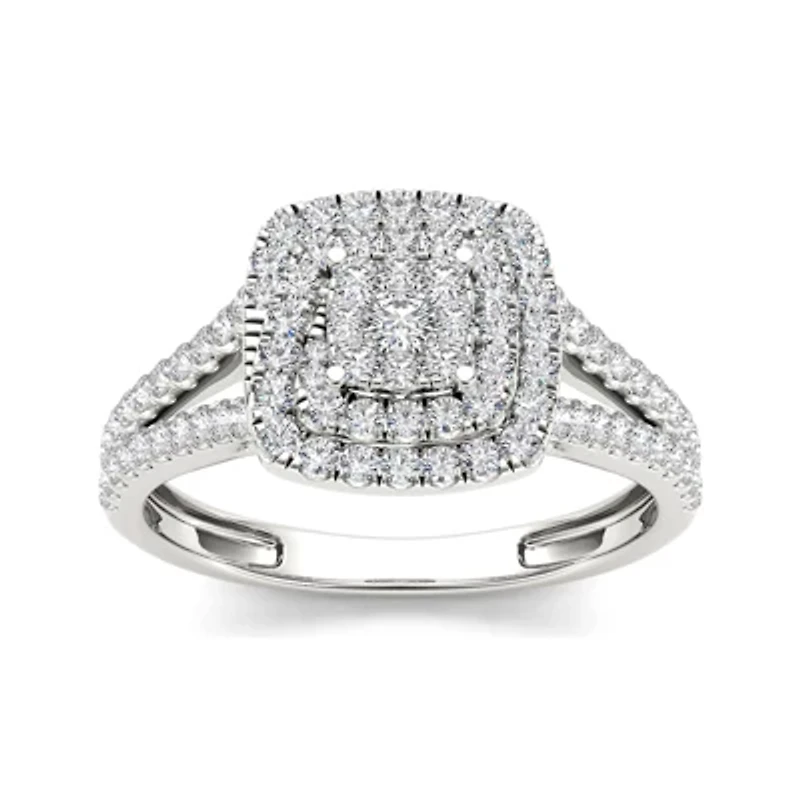 1/2 CT.T.W. Natural Diamond 10K Gold Engagement Ring