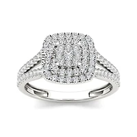 1/2 CT.T.W. Natural Diamond 10K Gold Engagement Ring