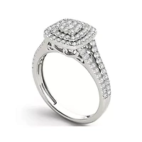 1/2 CT.T.W. Natural Diamond 10K Gold Engagement Ring
