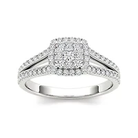 CT.T.W. Natural Diamond 10K Yellow Gold Engagement Ring