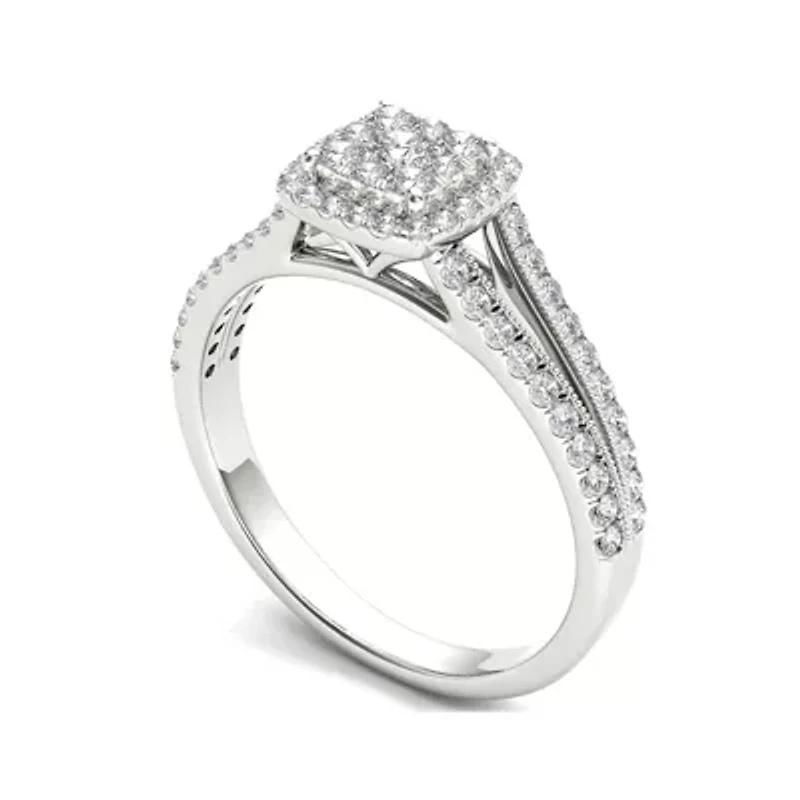 CT.T.W. Natural Diamond 10K Yellow Gold Engagement Ring