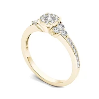 CT.T.W. Natural Diamond 10K Yellow Gold Engagement Ring