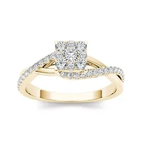 1/2 CT. T.W. Diamond 10K Yellow Gold Engagement Ring