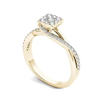 1/2 CT. T.W. Diamond 10K Yellow Gold Engagement Ring