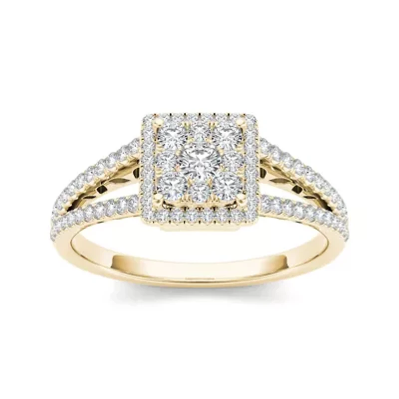 1/2 CT. T.W. Diamond 10K Yellow Gold Engagement Ring