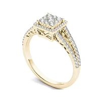1/2 CT. T.W. Diamond 10K Yellow Gold Engagement Ring
