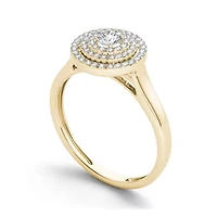 1/2 CT.T.W. Natural Diamond 10K Yellow Gold Engagement Ring