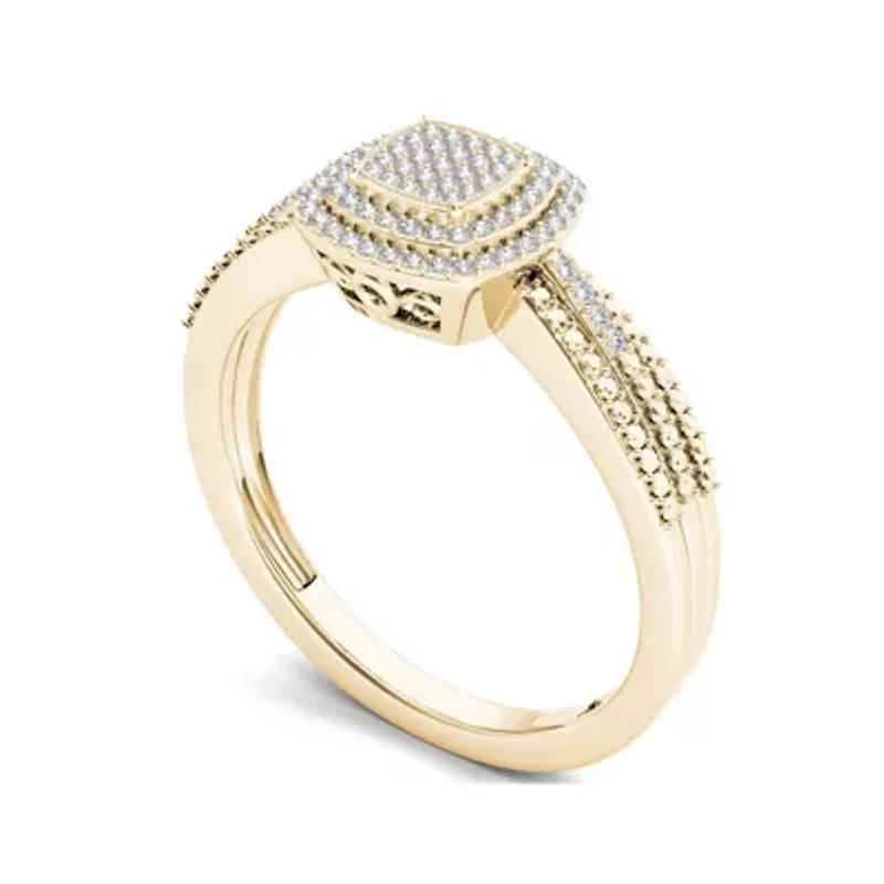 1/5 CT. T.W. Diamond 10K Yellow Gold Engagement Ring