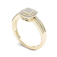 1/5 CT. T.W. Diamond 10K Yellow Gold Engagement Ring