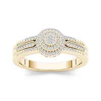 1/5 CT. T.W. Diamond 10K Yellow Gold Engagement Ring