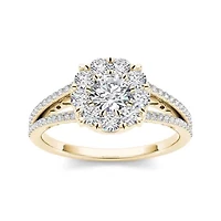 CT.T.W. Natural Diamond 10K Yellow Gold Engagement Ring