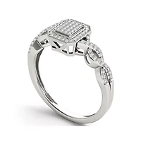 1/5 CT.T.W. Natural Diamond 10K White Gold Engagement Ring