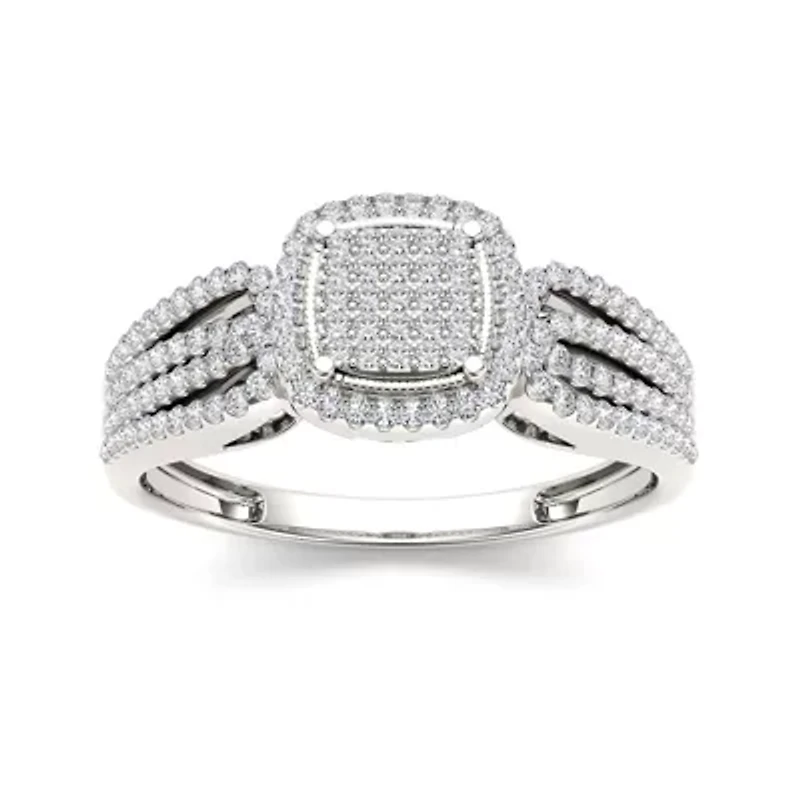 1/3 CT.T.W. Natural Diamond 10K Gold Engagement Ring
