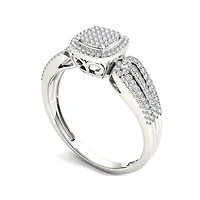 1/3 CT.T.W. Natural Diamond 10K Gold Engagement Ring