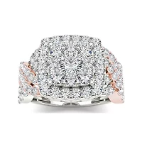 2 CT.T.W. Natural Diamond 10K Two-Tone Gold Engagement Ring
